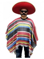 Mexican Poncho Adult Costume 